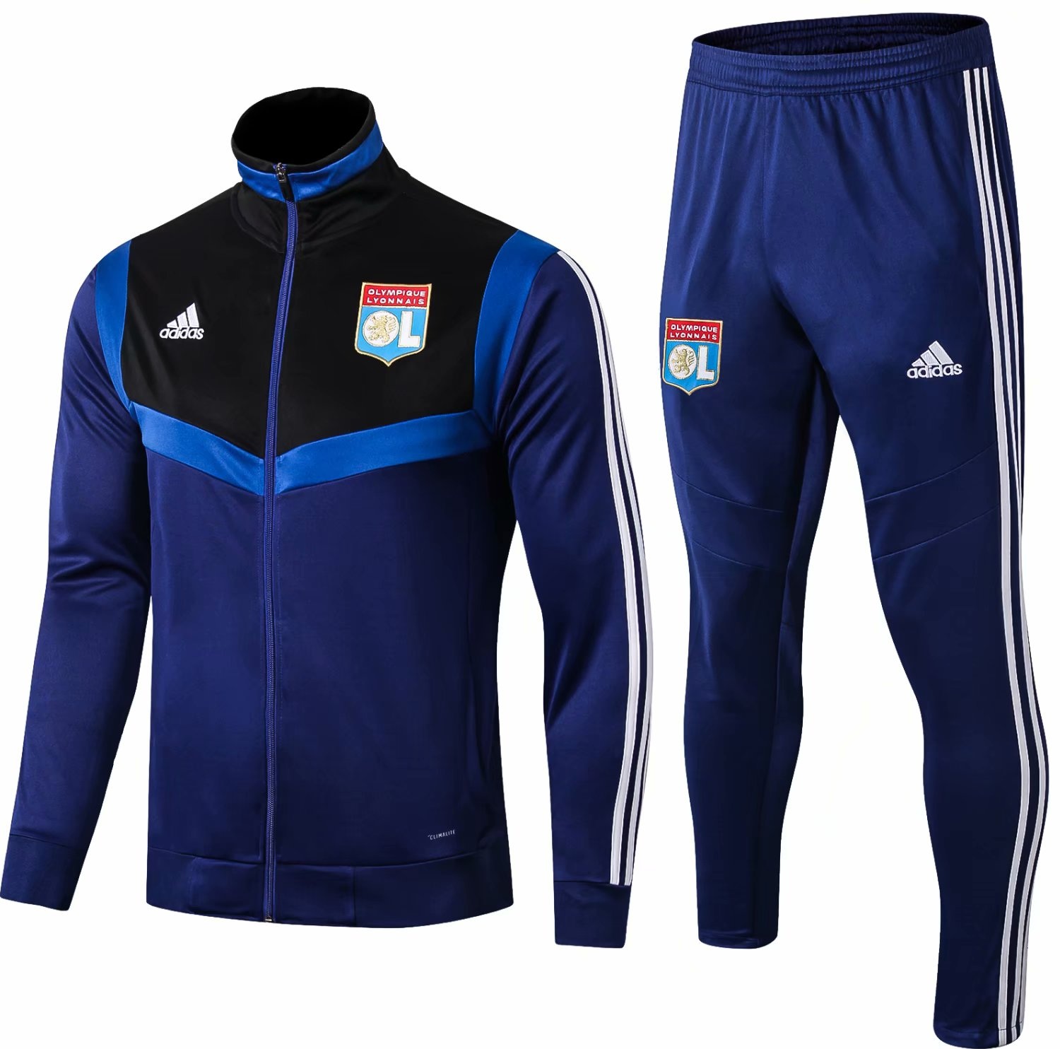 Kit treinamento oficial Adidas Lyon 2019 2020 azul