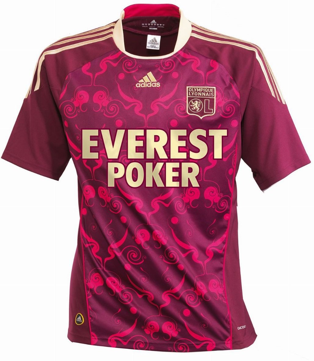 Camisa oficial Adidas Lyon 2010 2011 II Jogador