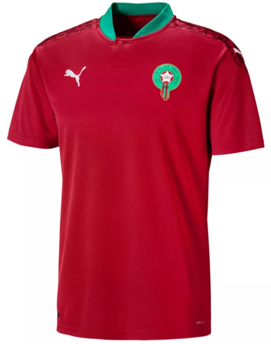 Camisa oficial Puma seleção do Marrocos 2020 2021 I Jogador