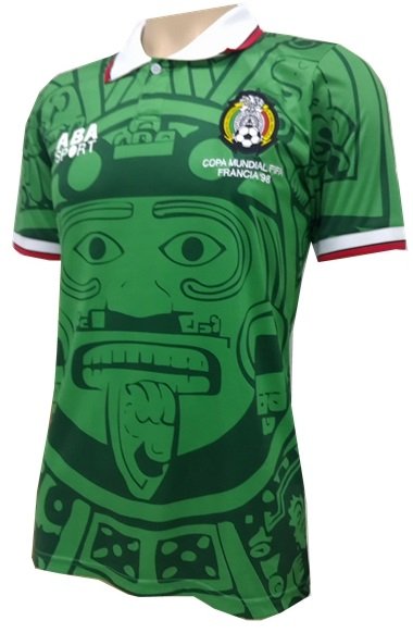 Camisa retro Aba seleção do México 1998 I jogador