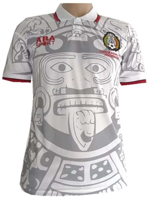 Camisa retro Aba seleção do México 1998 II jogador