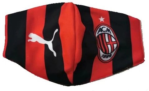 Mascara oficial Puma Milan 2019 2020 Preta e vermelha