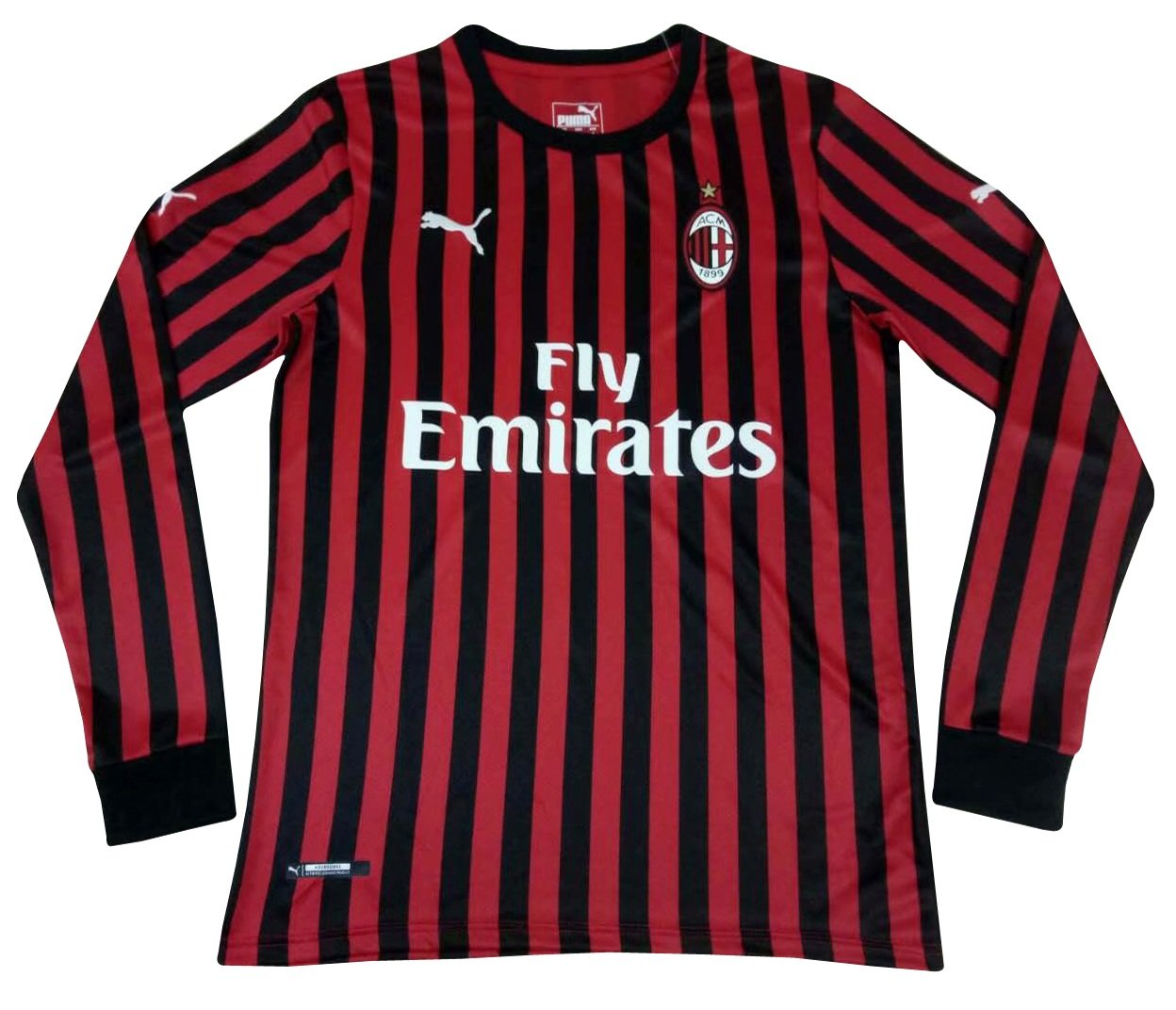Camisa oficial Puma Milan 2019 2020 I jogador manga comprida