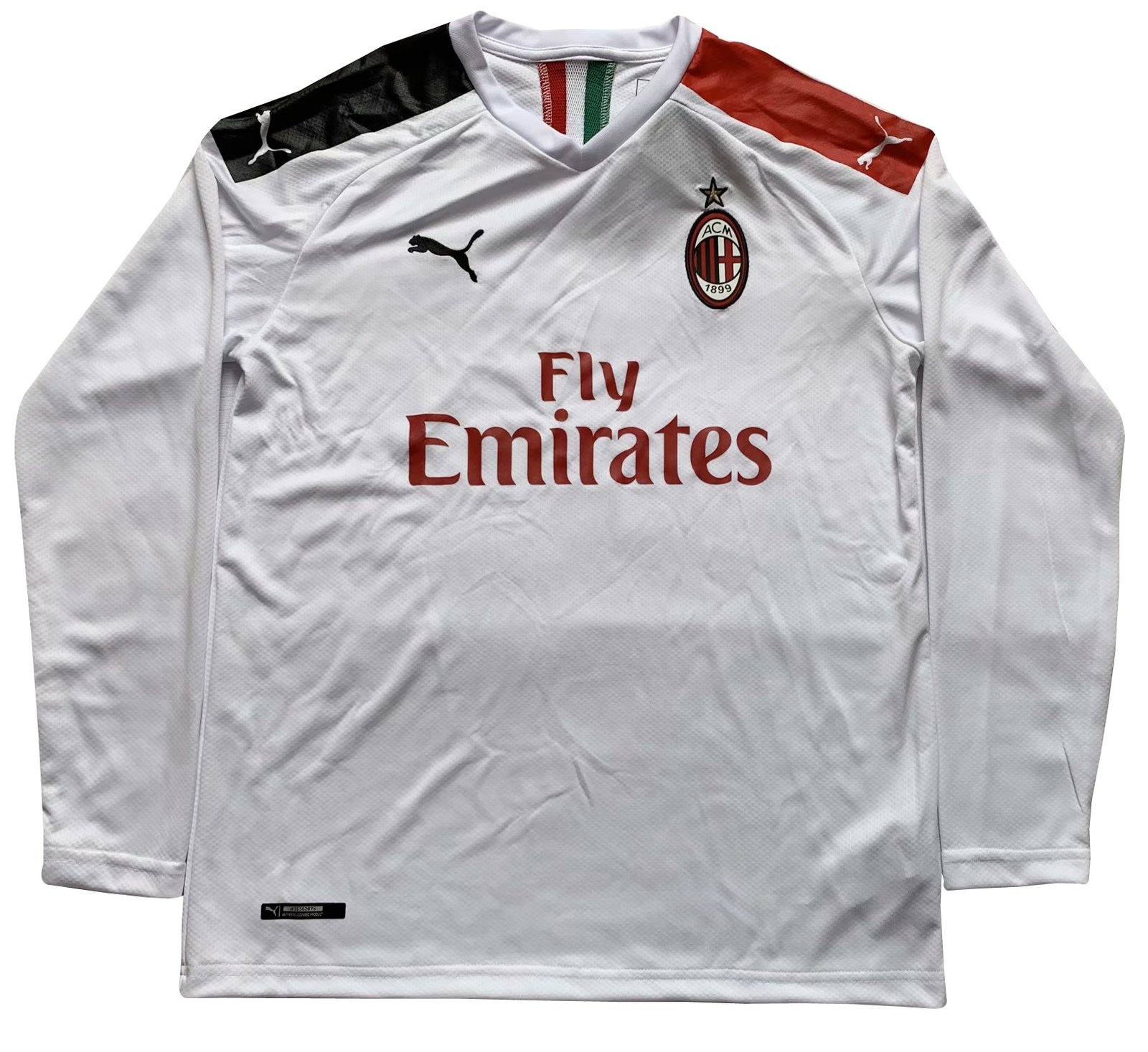 Camisa oficial Puma Milan 2019 2020 II jogador manga comprida