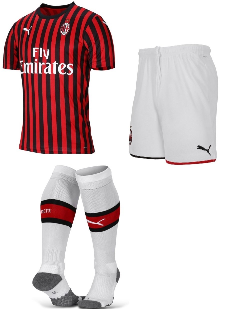 Kit adulto oficial Puma Milan 2019 2020 I jogador