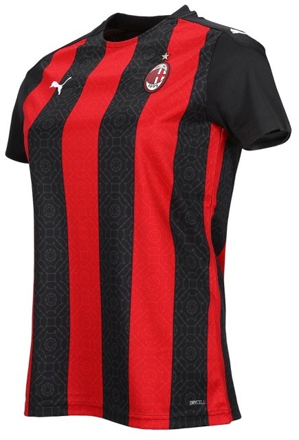 Camisa feminina oficial Puma Milan 2020 2021 I