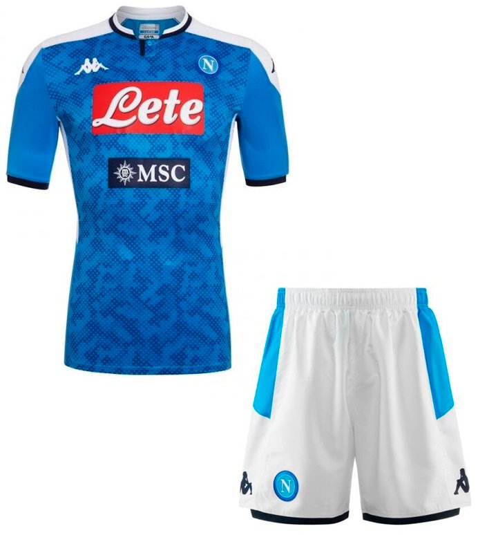 Kit infantil oficial Kappa Napoli 2019 2020 I jogador