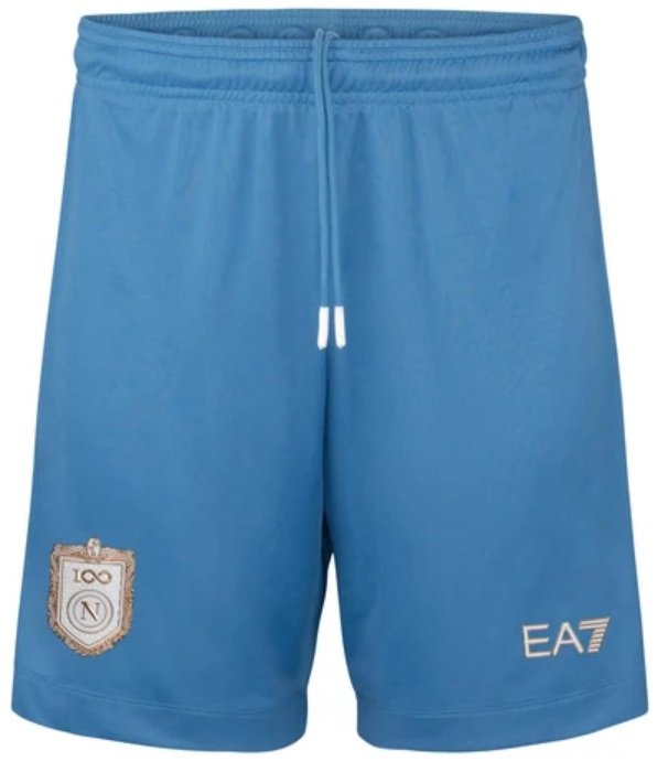 Calção Napoli 2026 2027 EA7 oficial Especial Azul