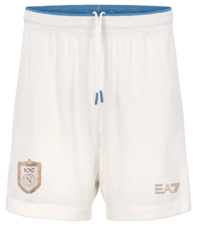 Calção Napoli 2026 2027 EA7 oficial Especial Branco