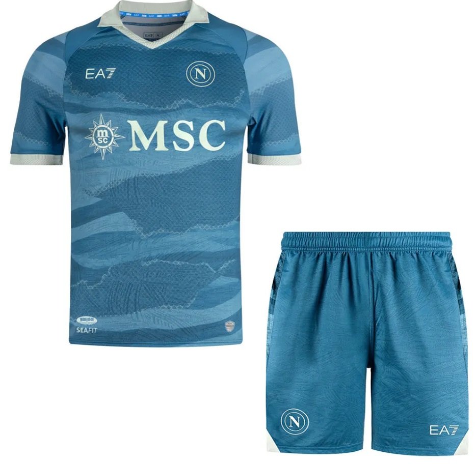 Kit infantil IV Napoli 2024 2025 EA7 oficial 