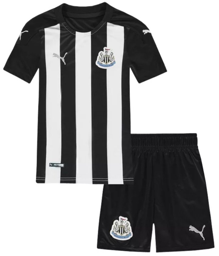 Kit infantil oficial Puma Newcastle United 2020 2021 I jogador