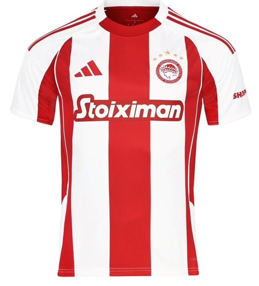 Camisa I Olympiacos 2025 2026 Adidas oficial