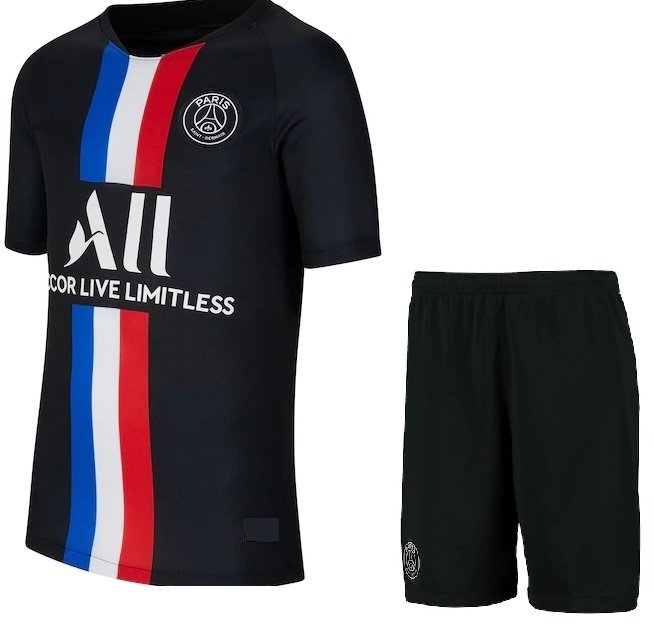 Kit infantil PSG 2019 2020 IIII Fourth jogador