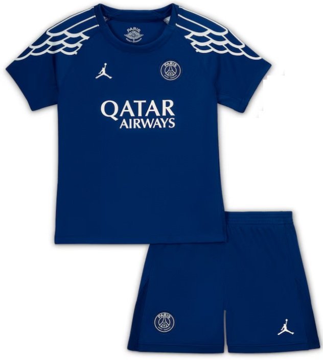 Kit infantil IV PSG 2024 2025 Air Jordan oficial 