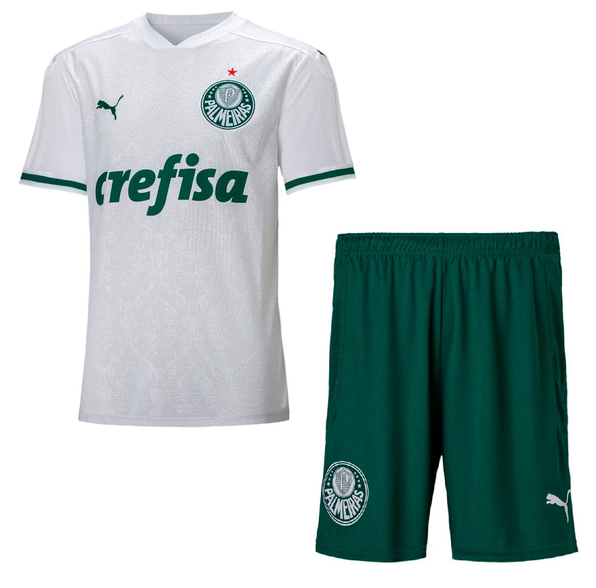 Kit infantil oficial Puma Palmeiras 2020 II jogador