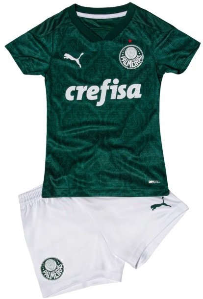 Kit infantil oficial Puma Palmeiras 2020 I jogador