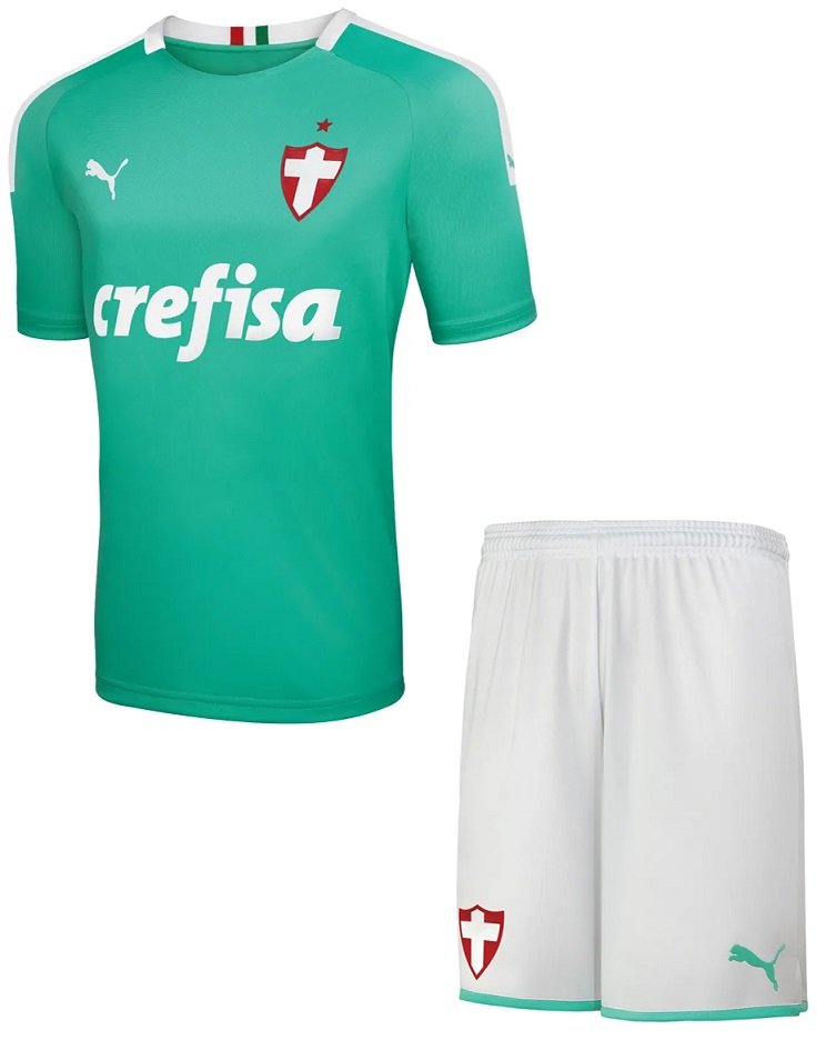 Kit infantil oficial Puma Palmeiras 2019 III jogador