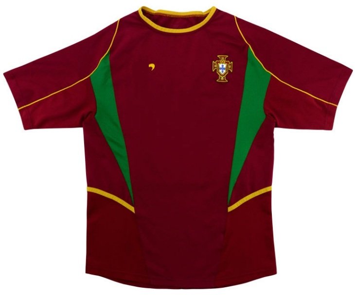 Camisa retro Seleção de Portugal 2002 I Home Jogador