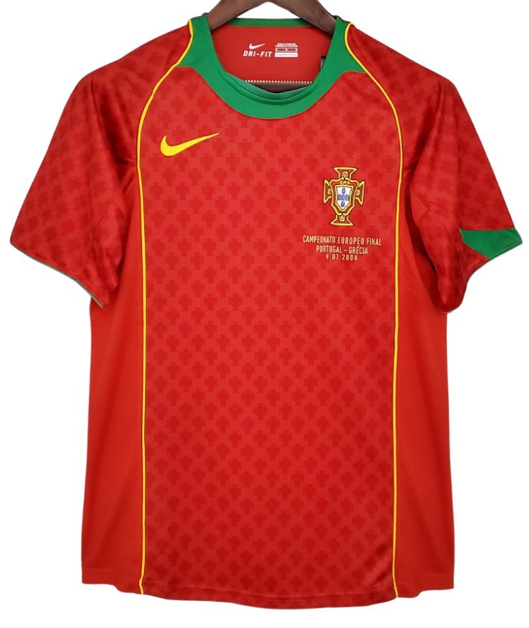 Camisa I Seleção de Portugal 2004 Home retro 
