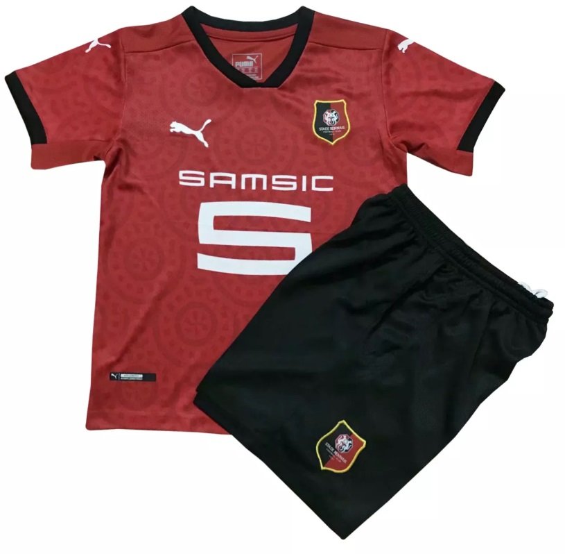 Kit infantil oficial Puma Rennes 2020 2021 I jogador
