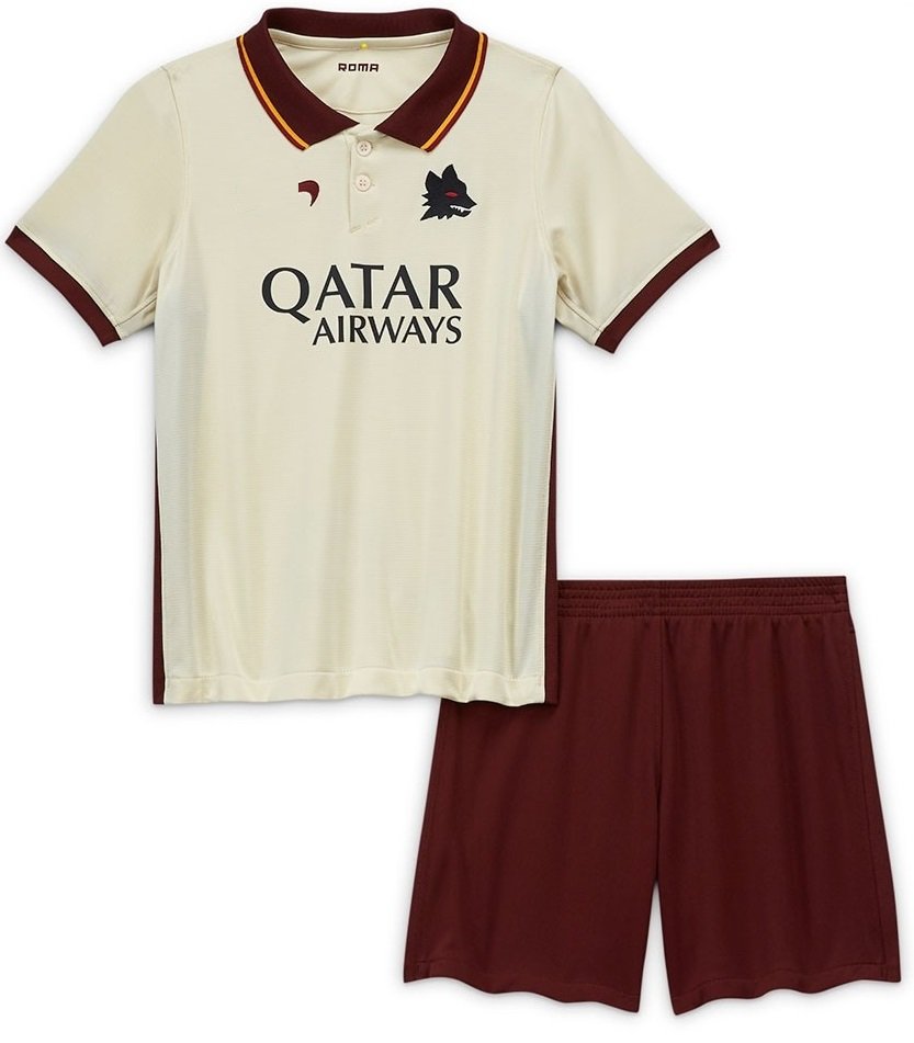 Kit infantil Roma 2020 2021 II Away  jogador
