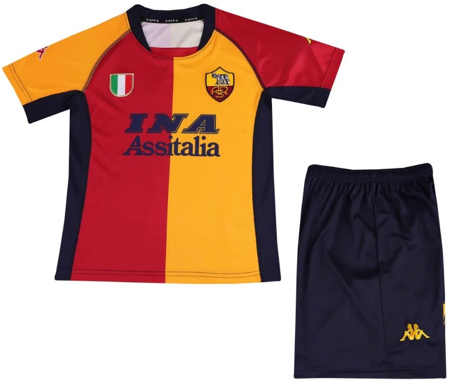 Kit infantil I Roma 2001 2002 Kappa retro