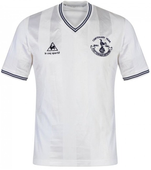 Camisa retro Le Coq Sportif Tottenham 1981 1982 Centenario