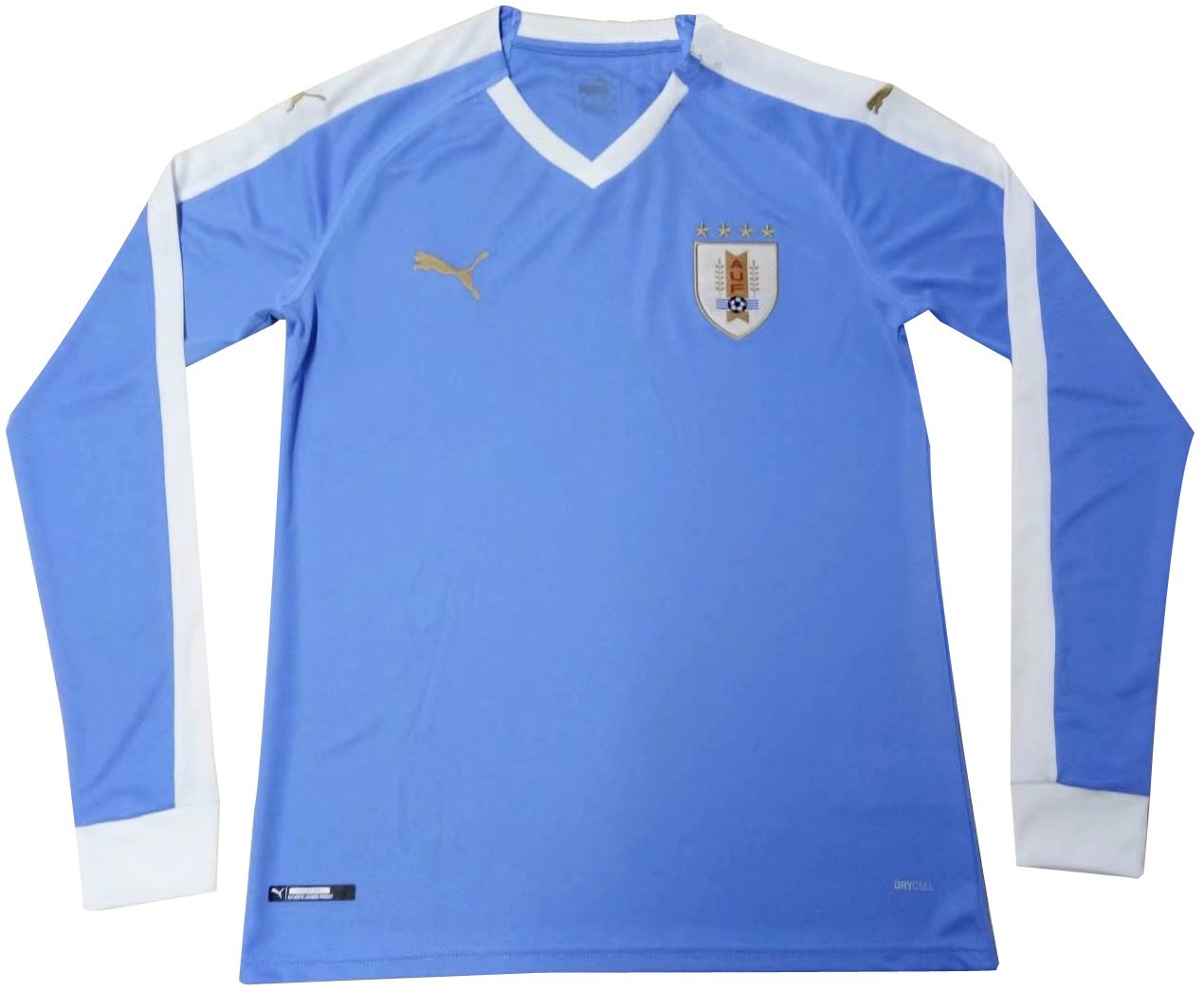 Camisa oficial Puma seleção do Uruguai 2019 I jogador manga comprida