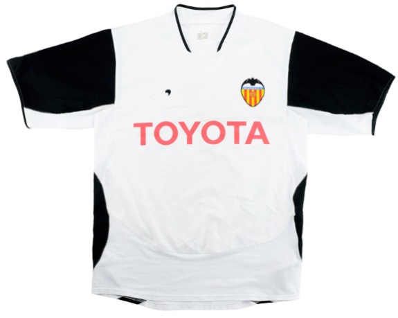 Camisa retro Valencia 2003 2004 I jogador 