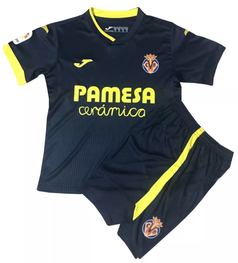 Kit infantil oficial Joma Villarreal 2020 2021 II jogador