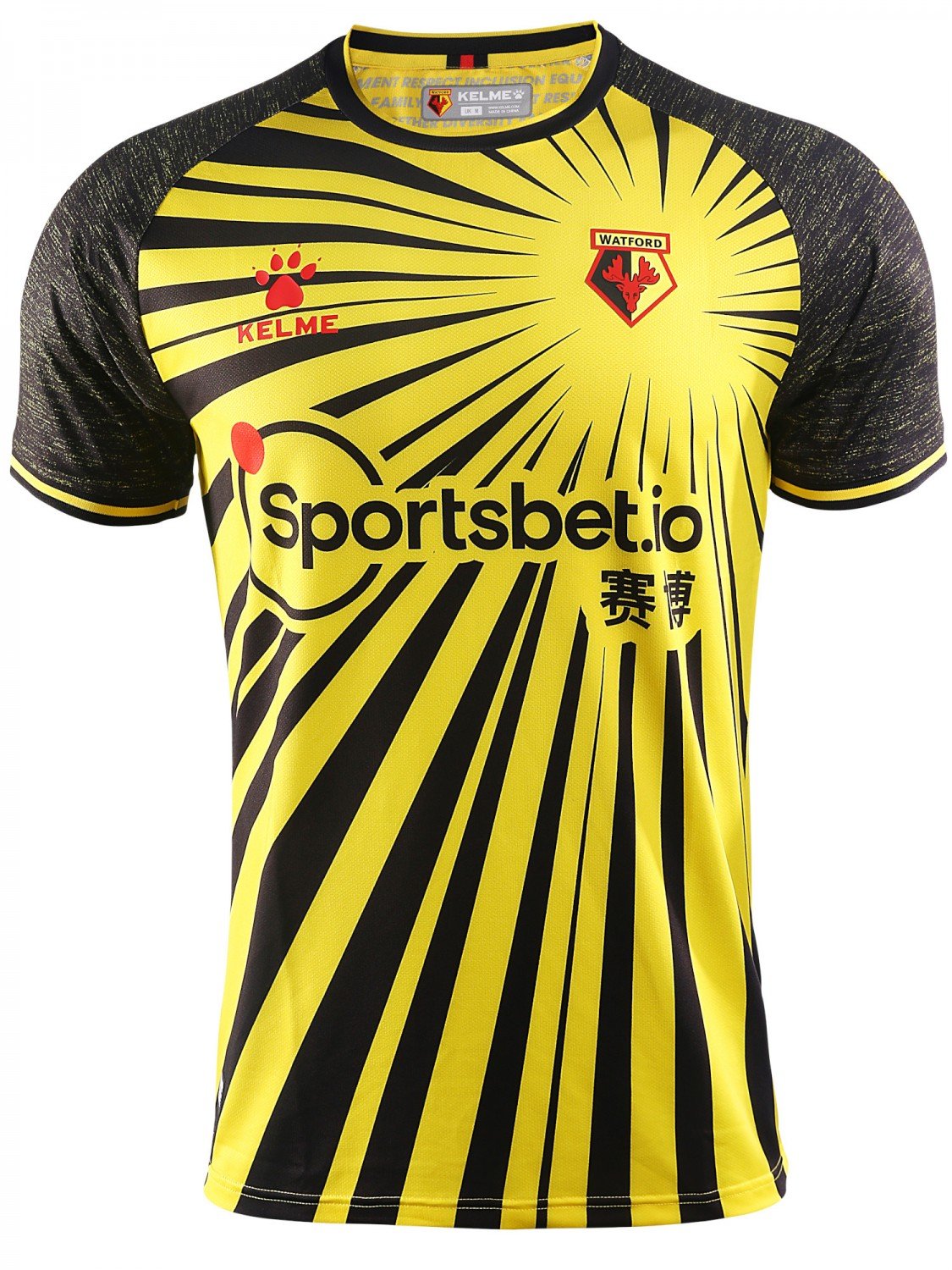 Camisa oficial Kelme Watford 2020 2021 I jogador