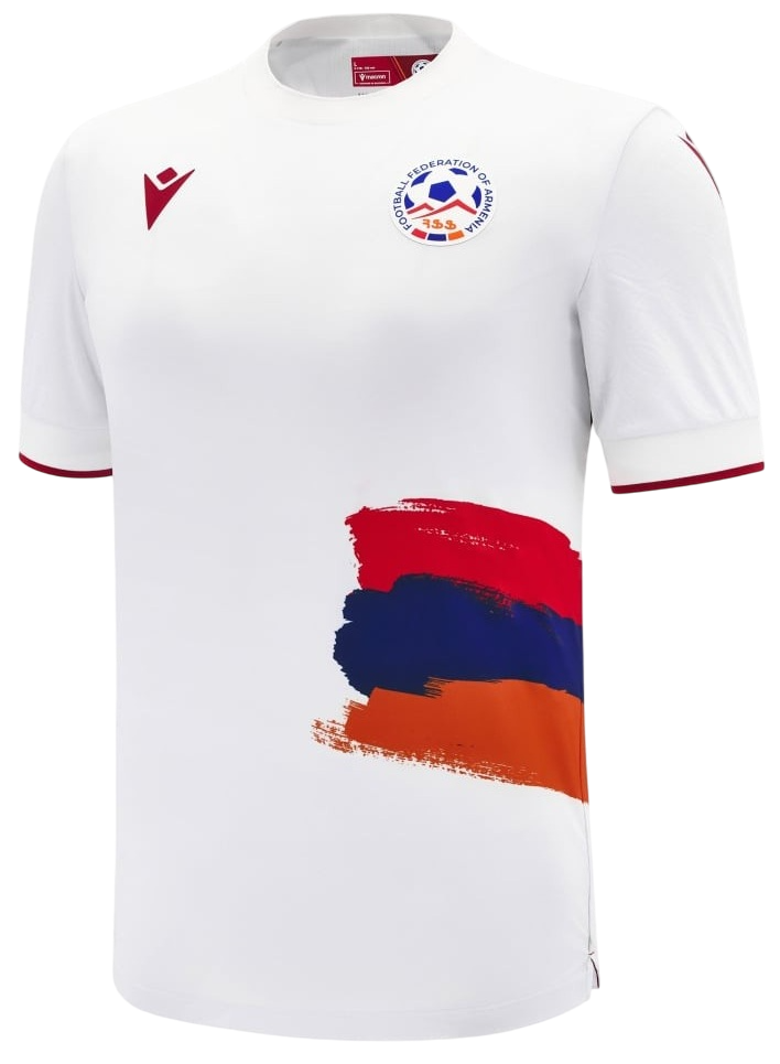 Camisa II Seleção da Armenia 2024 2025 Macron oficial 
