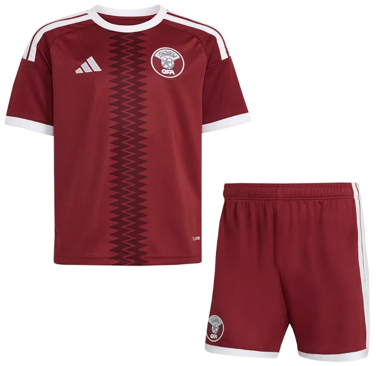 Kit infantil I Seleção do Catar 2026 Adidas oficial 
