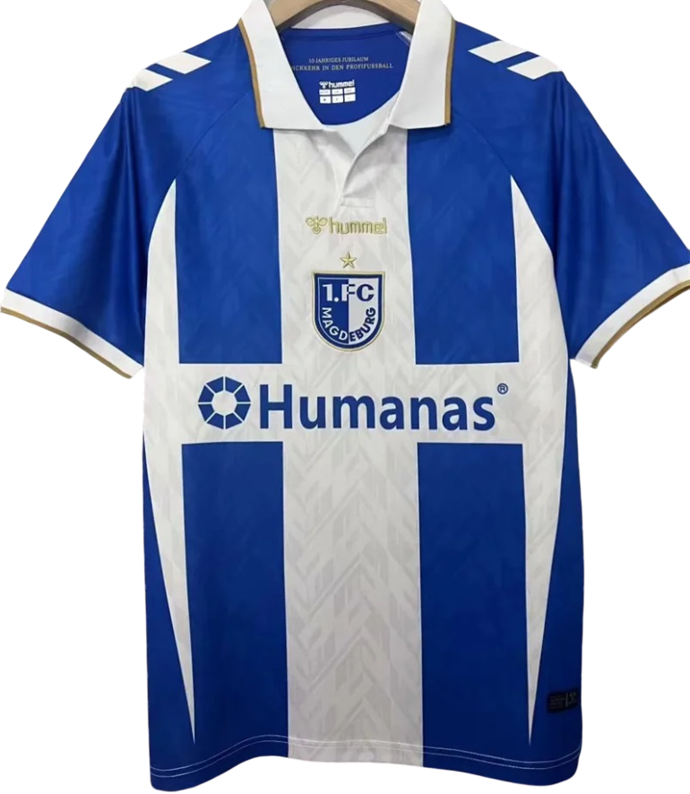 Camisa FC Magdeburg 2024 2025 Hummel oficial Profissionalismo