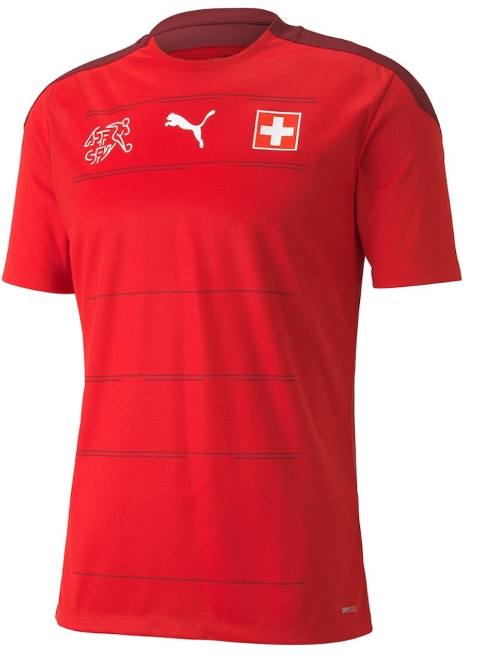 Camisa oficial Puma seleção da Suiça 2020 2021 I jogador