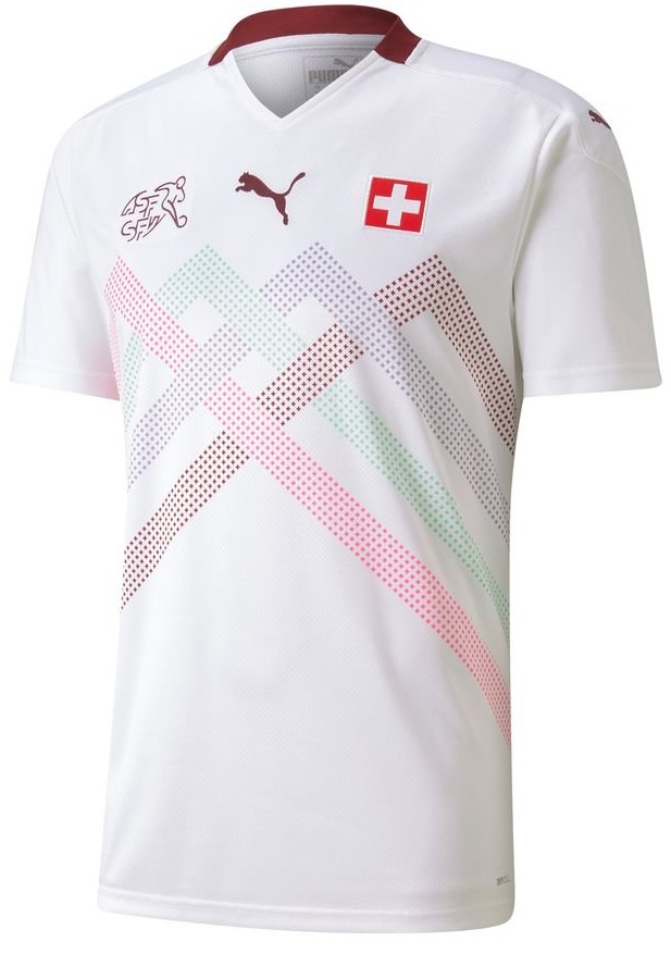 Camisa oficial Puma seleção da Suiça 2020 2021 II jogador